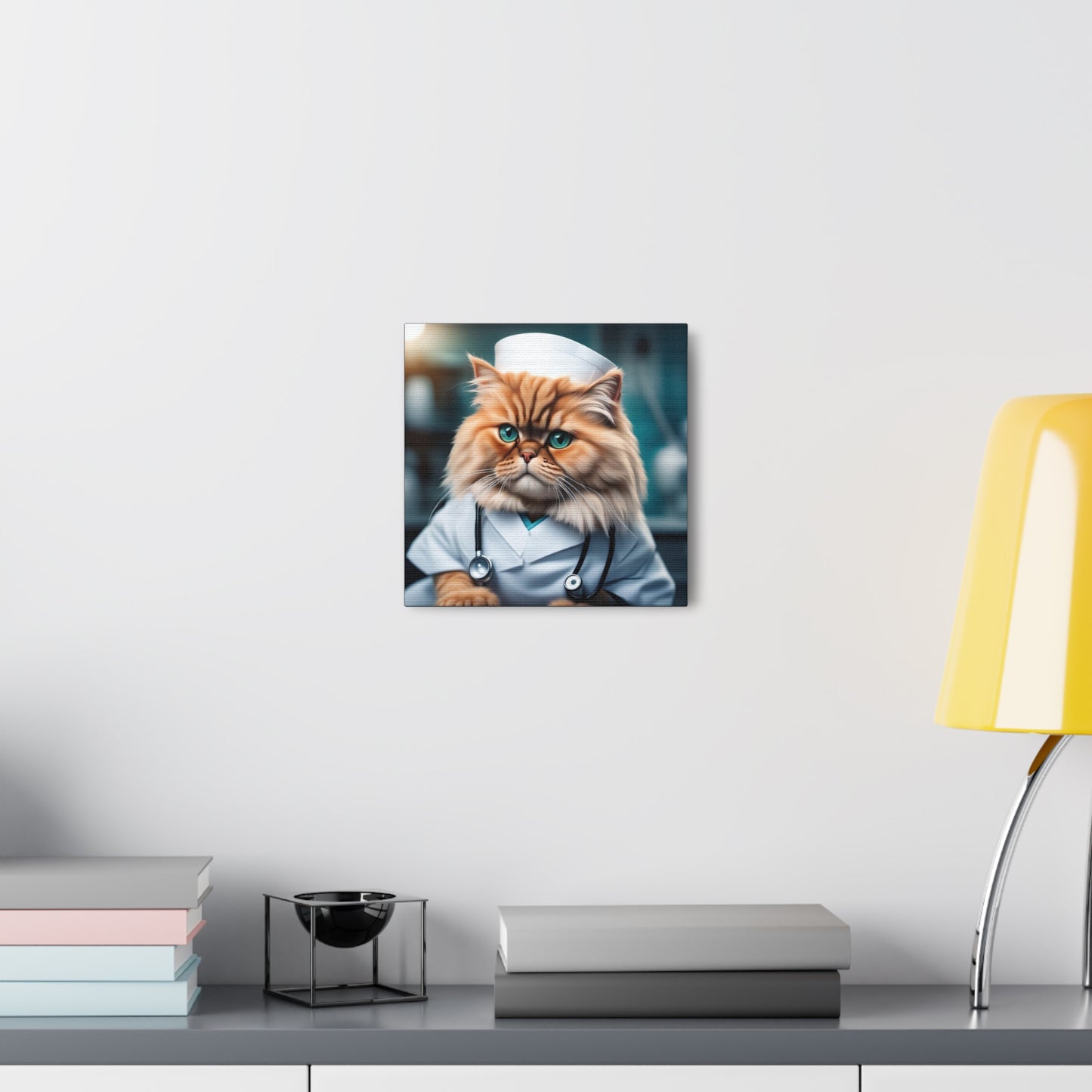 The Nurse Cat Profession NFT Art Canvas Gallery Wraps