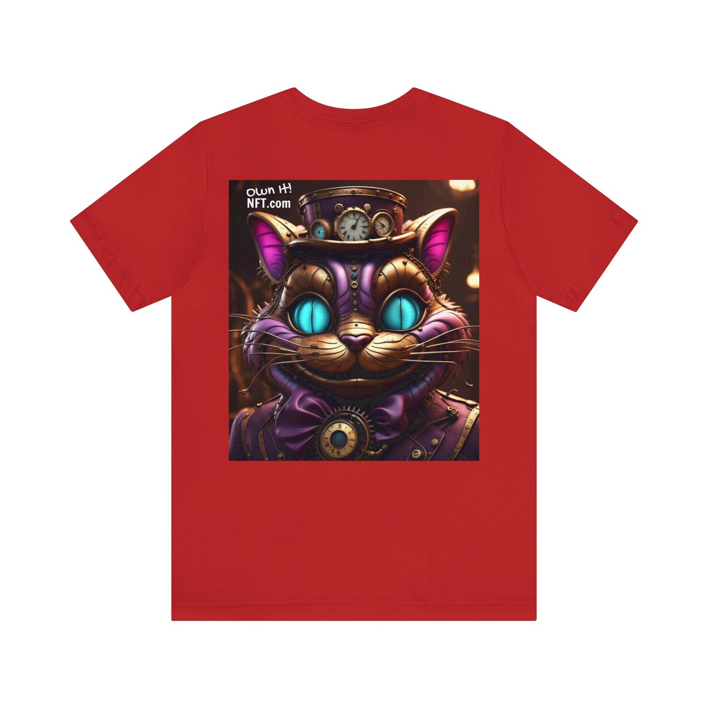 Steampunk Cat NFT Unisex Jersey Short Sleeve Tee T-Shirt