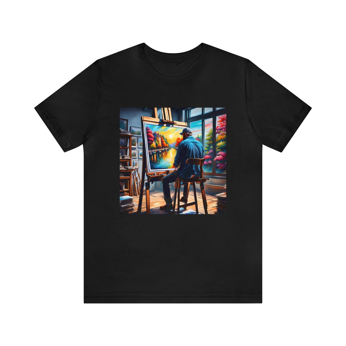 The "Arthur the Artist" Unisex Jersey Short Sleeve Tee from the Fan Inspired NFT Art Collection