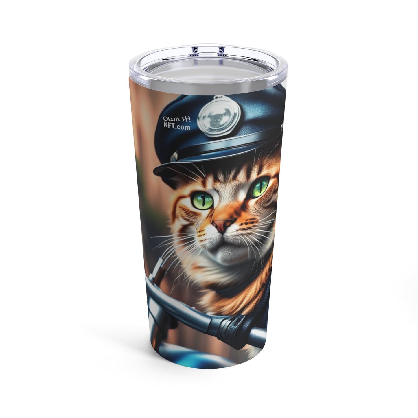 The Police Officer Cat Profession NFT Art Tumbler 20oz