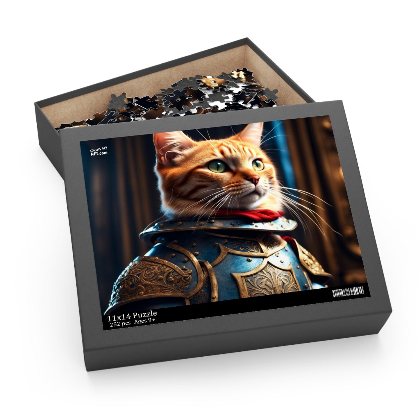 Knight Cat Profession NFT Art Collection Puzzle (120, 252, 500-Piece)