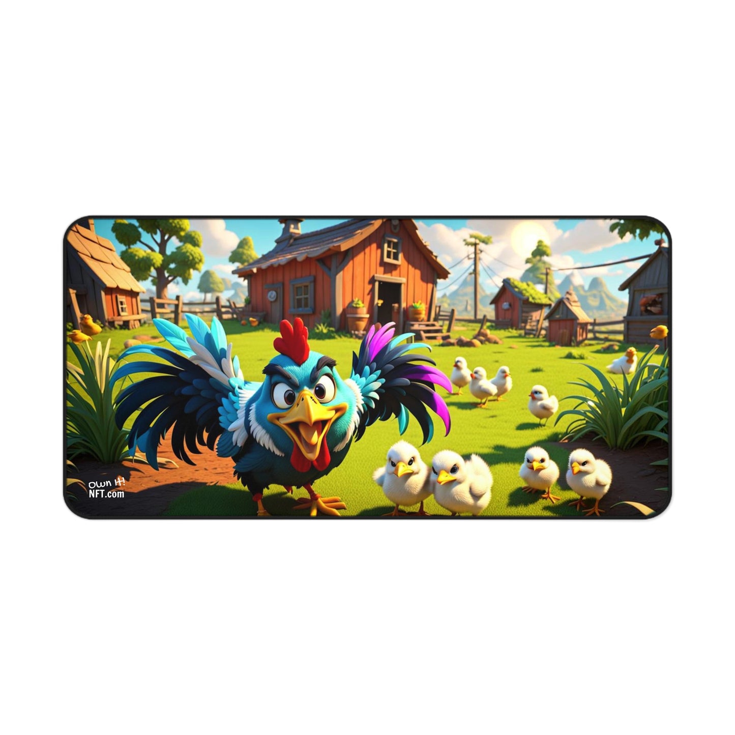 Barn Yard Chicken Coop Desk Mat