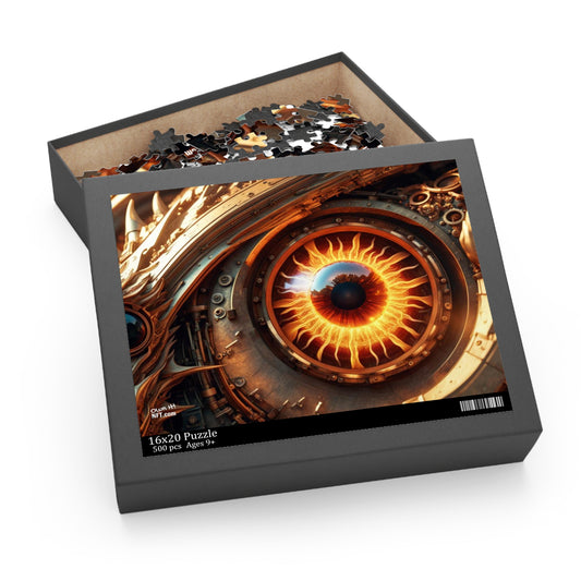 Steampunk Dragon's Eye NFT Art Collection Puzzle (120, 252, 500-Piece)