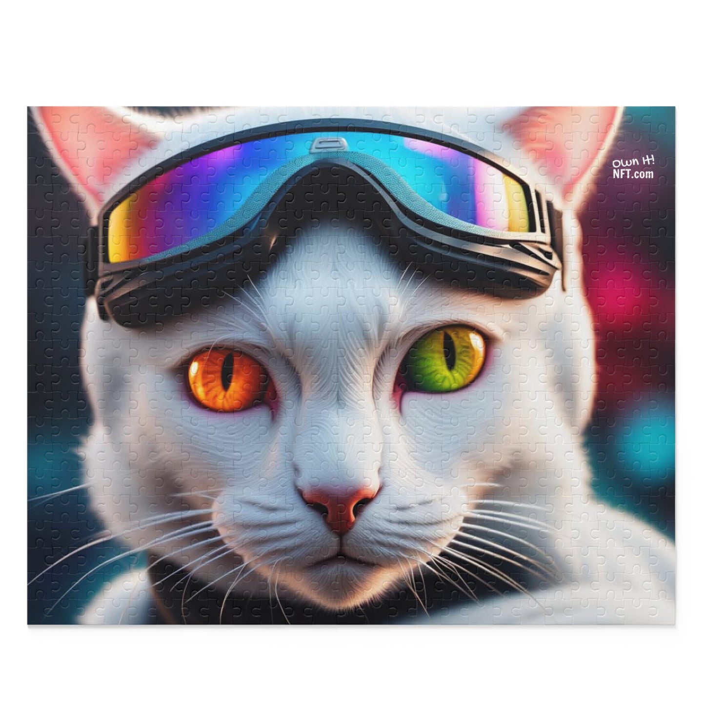 Ski Instructor Cat Profession NFT Art Collection Puzzle (120, 252, 500-Piece)