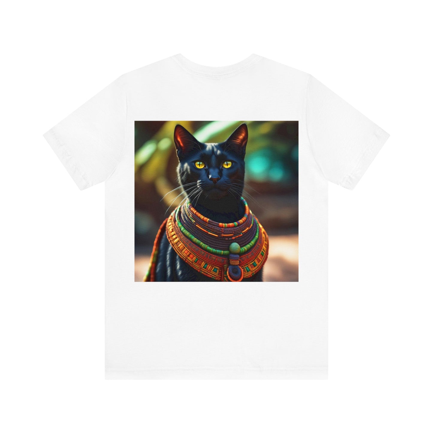 African Chief Cat Profession NFT Art Unisex Jersey Short Sleeve Tee