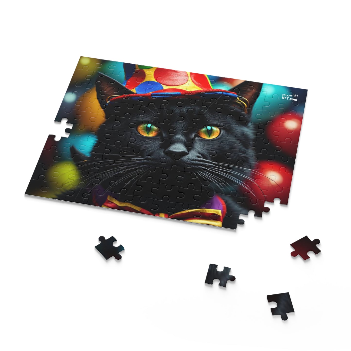 Circus Clown Cat Profession NFT Art Collection Puzzle (120, 252, 500-Piece)