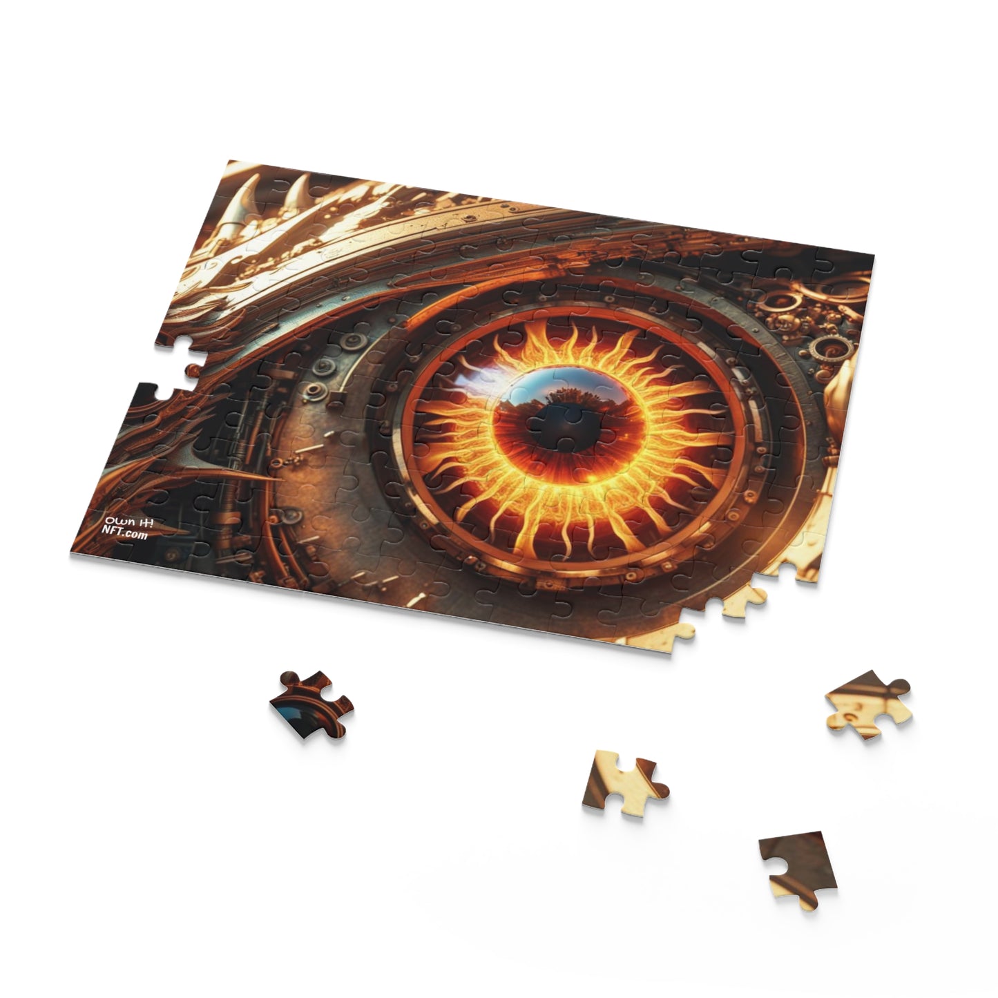 Steampunk Dragon's Eye NFT Art Collection Puzzle (120, 252, 500-Piece)