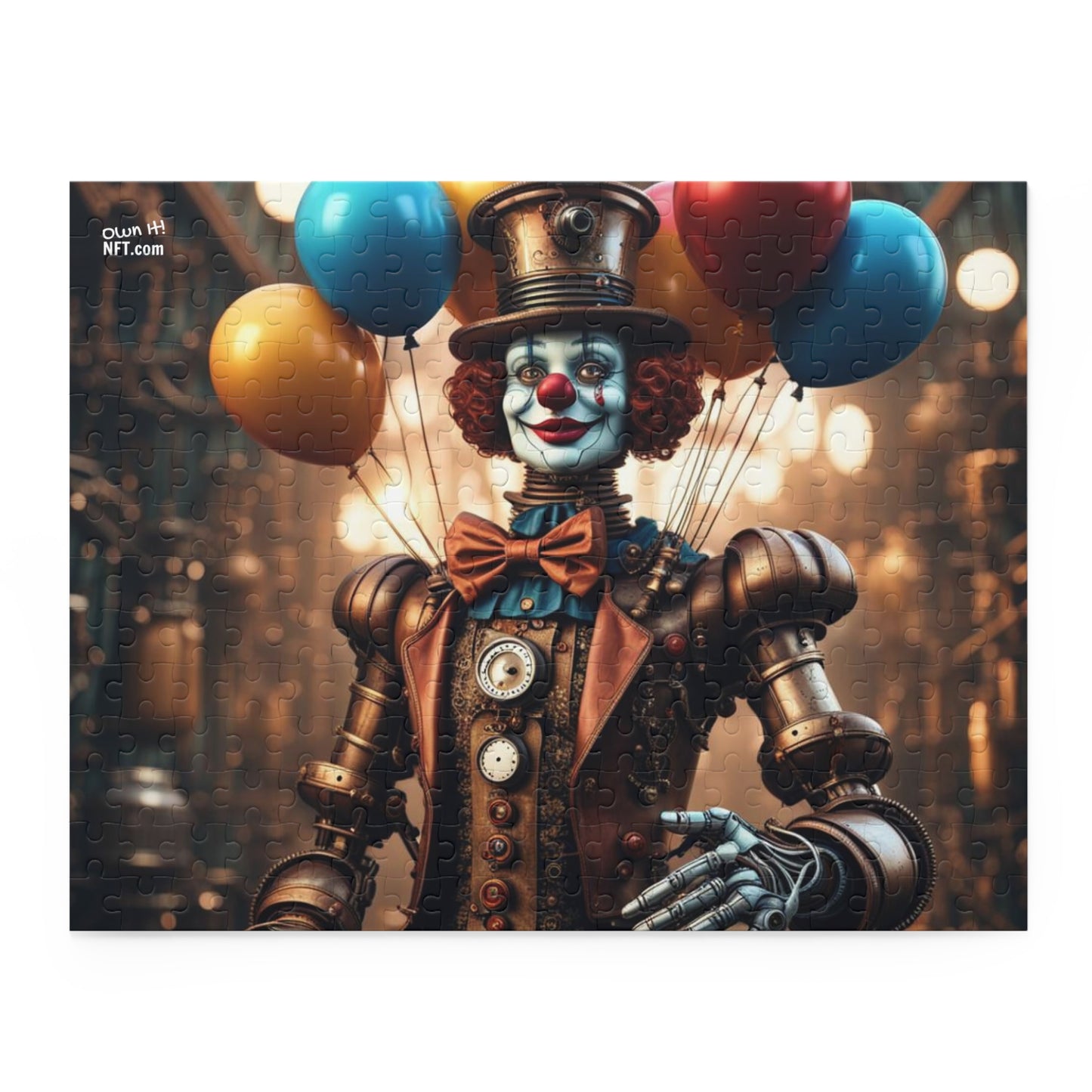 Steampunk Circus Clown NFT Art Collection Puzzle (120, 252, 500-Piece)