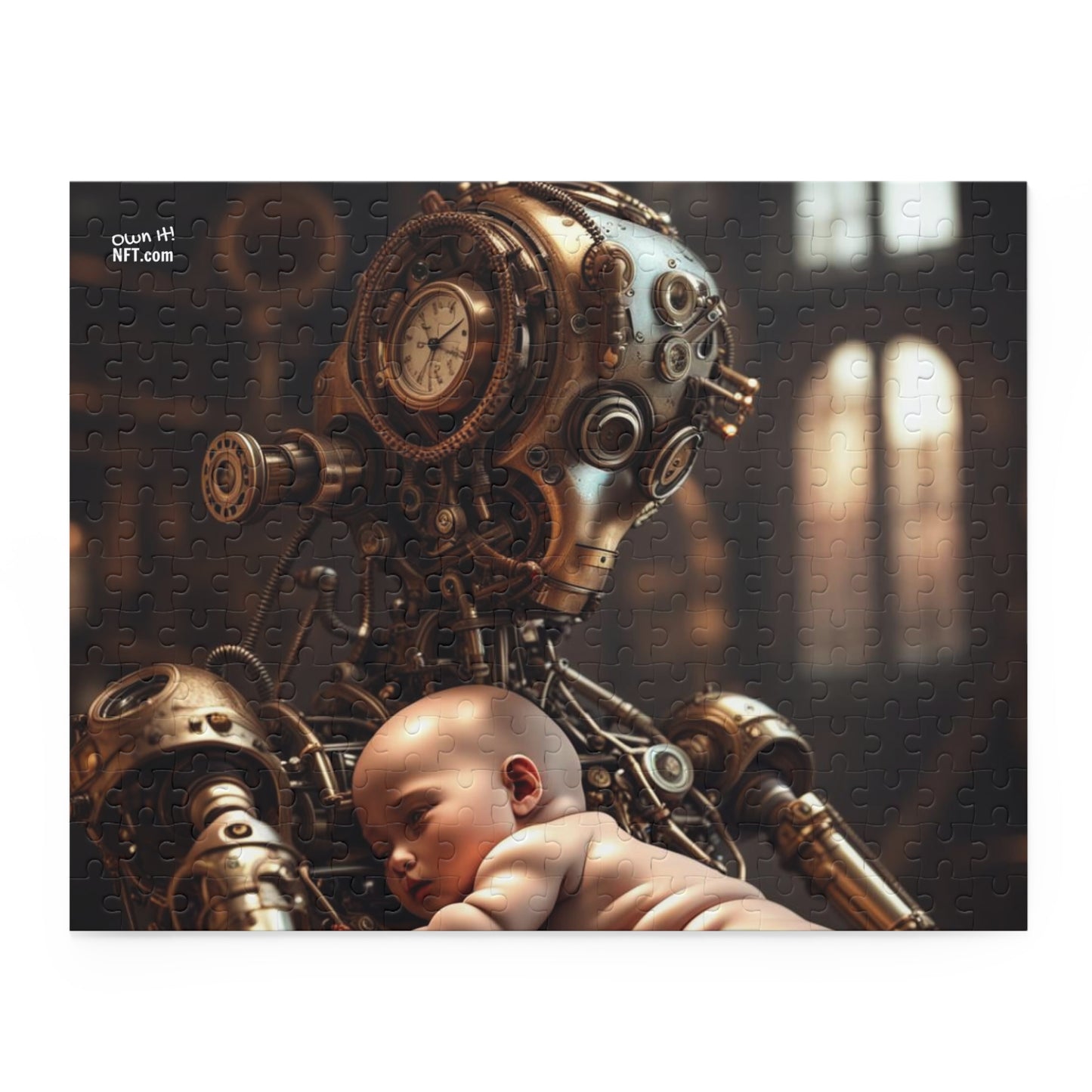 Steampunk Guardian NFT Art Collection Puzzle (120, 252, 500-Piece)