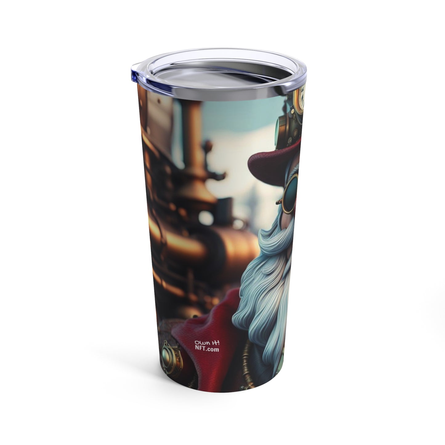 Steampunk Santa Claus NFT Art Tumbler 20oz