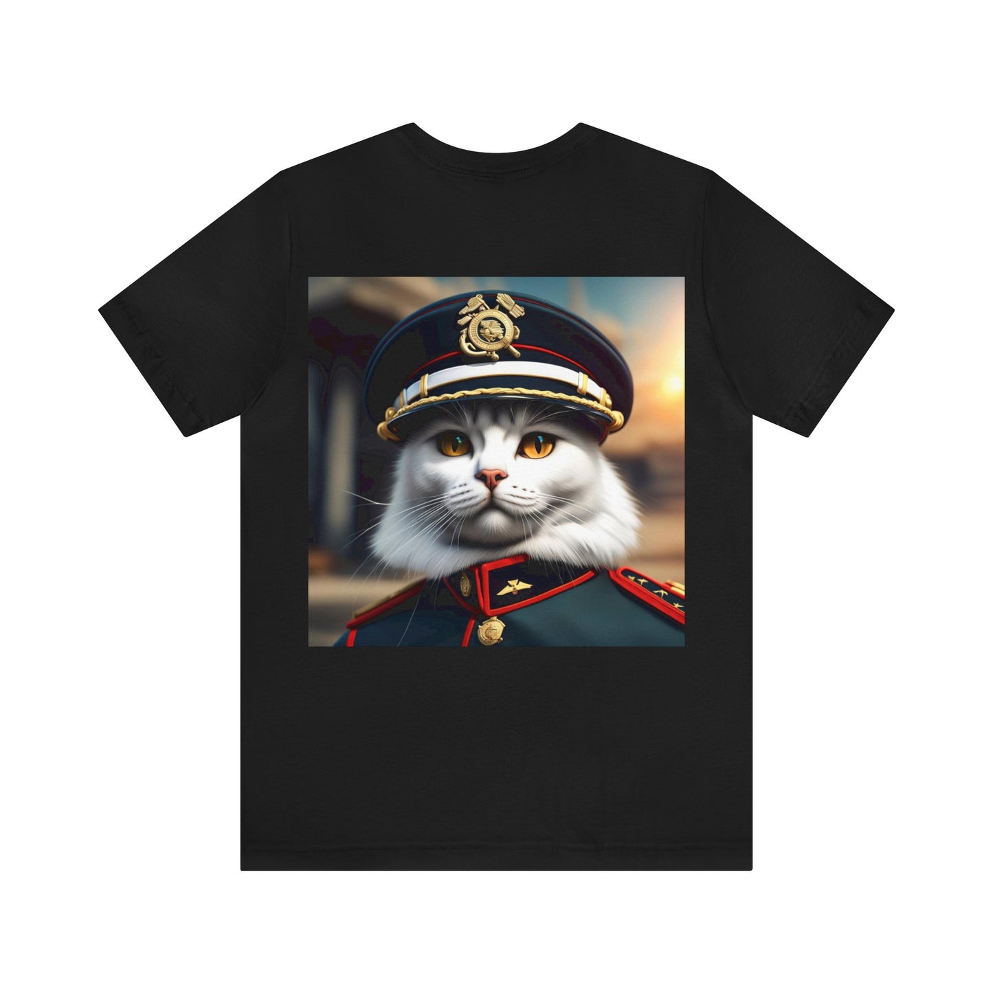 Officer Cat Profession NFT Art Unisex Jersey Short Sleeve Tee