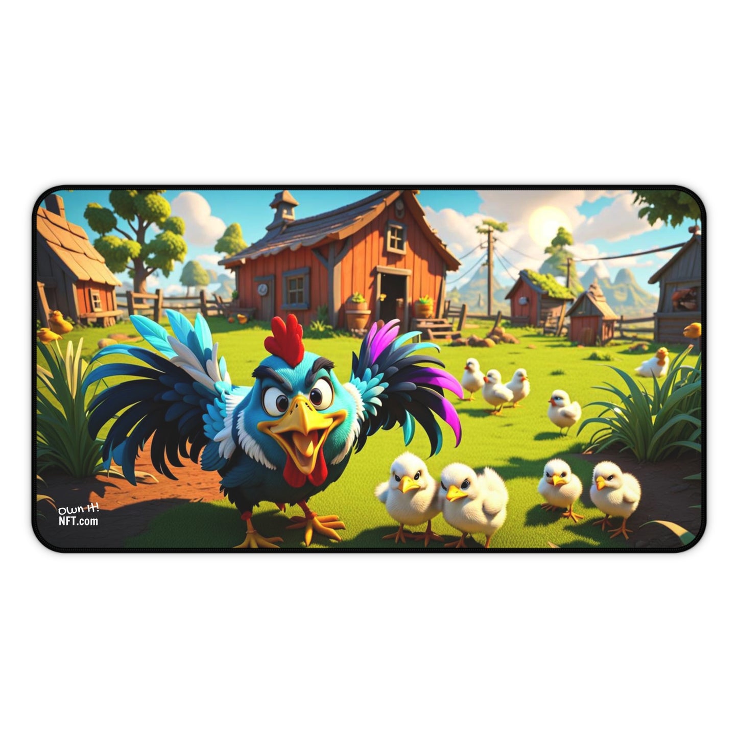 Barn Yard Chicken Coop Desk Mat