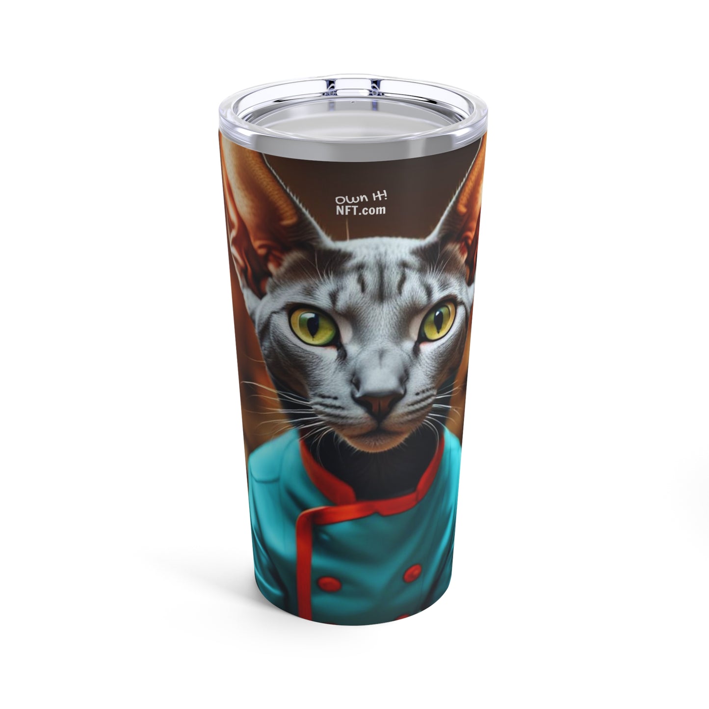 The Head Chef Cat Profession NFT Art Tumbler 20oz