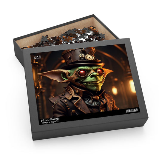 Steampunk Goblin NFT Art Collection Puzzle (120, 252, 500-Piece)