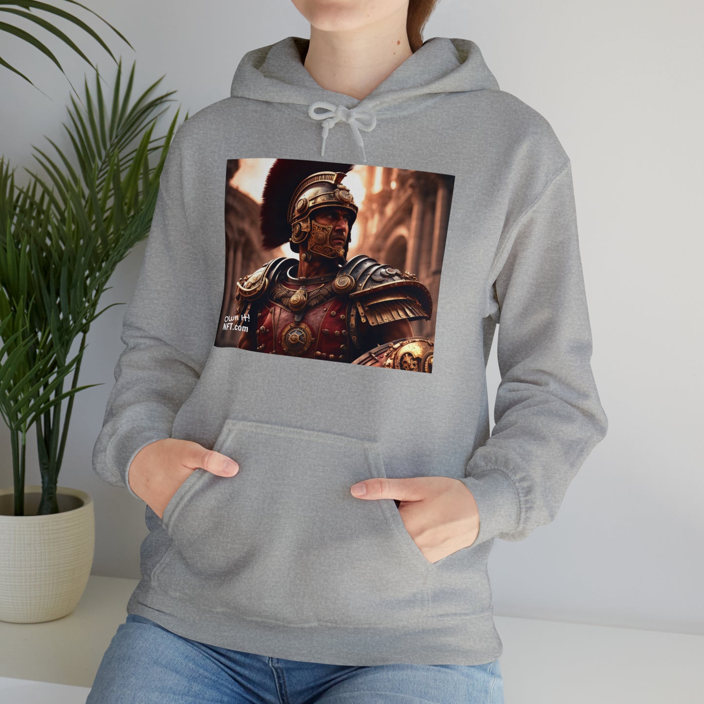 Steampunk Legionary NFT Art Unisex Heavy Blend™ Hooded Sweatshirt