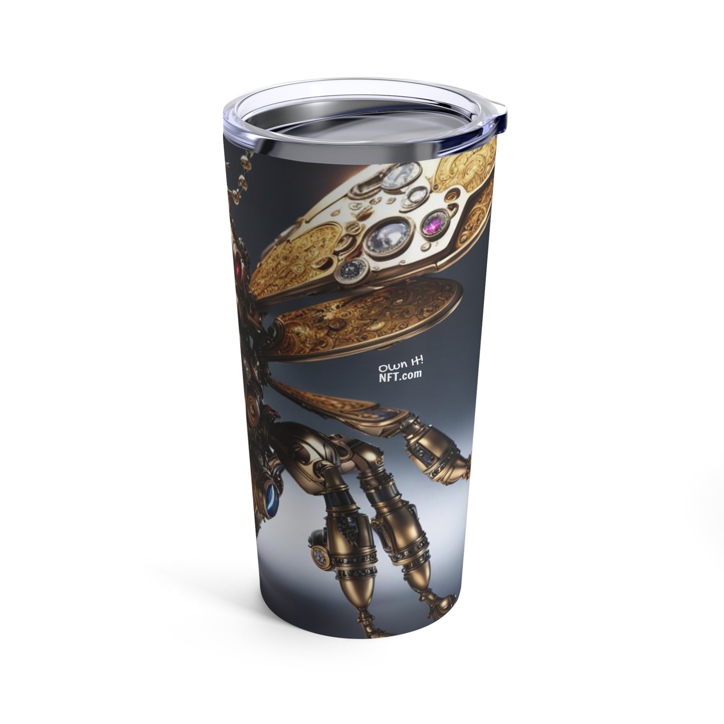 Steampunk Bumblebee NFT Art Tumbler 20oz