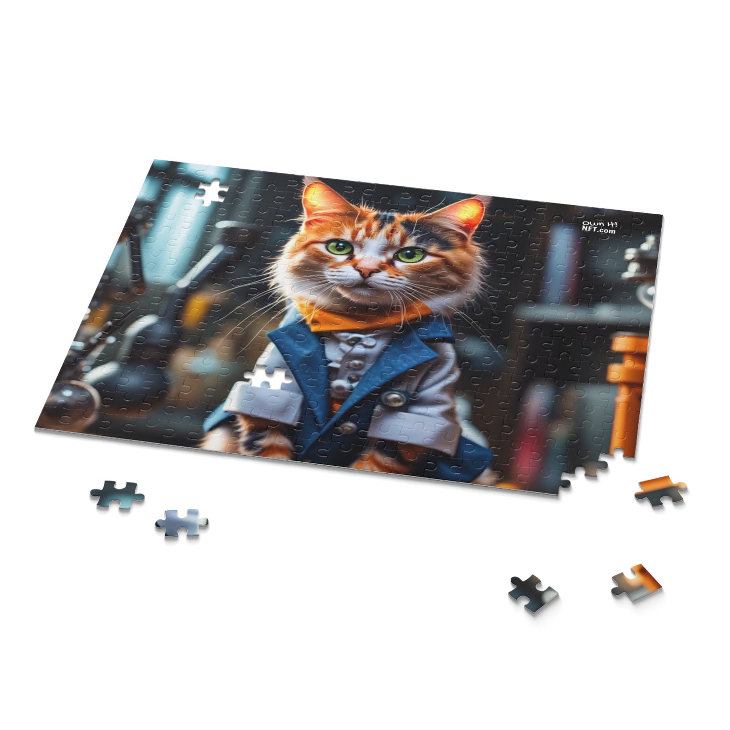 Scientist Cat Profession NFT Art Collection Puzzle (120, 252, 500-Piece)