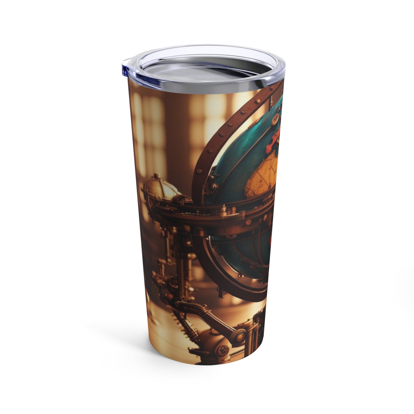 Steampunk World Globe NFT Art Tumbler 20oz