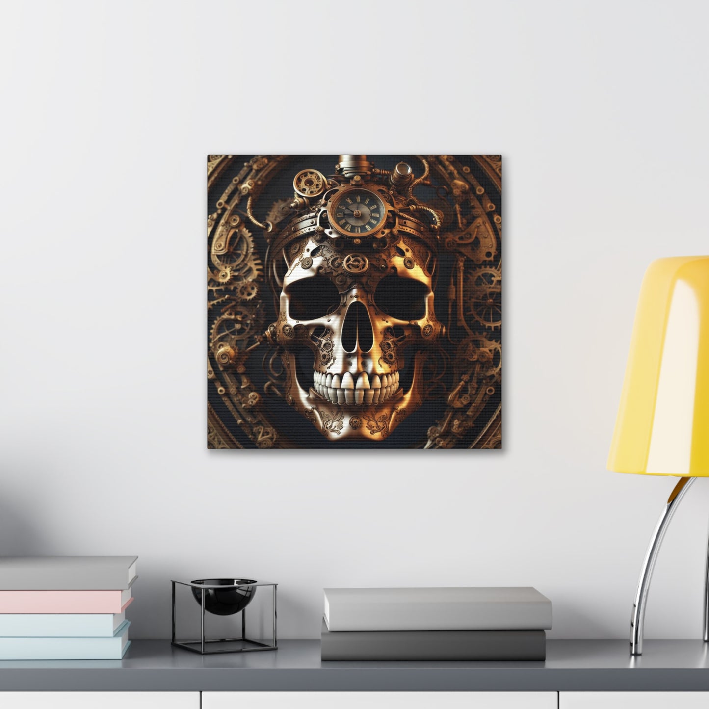 Steampunk Skull NFT Art Canvas Gallery Wraps