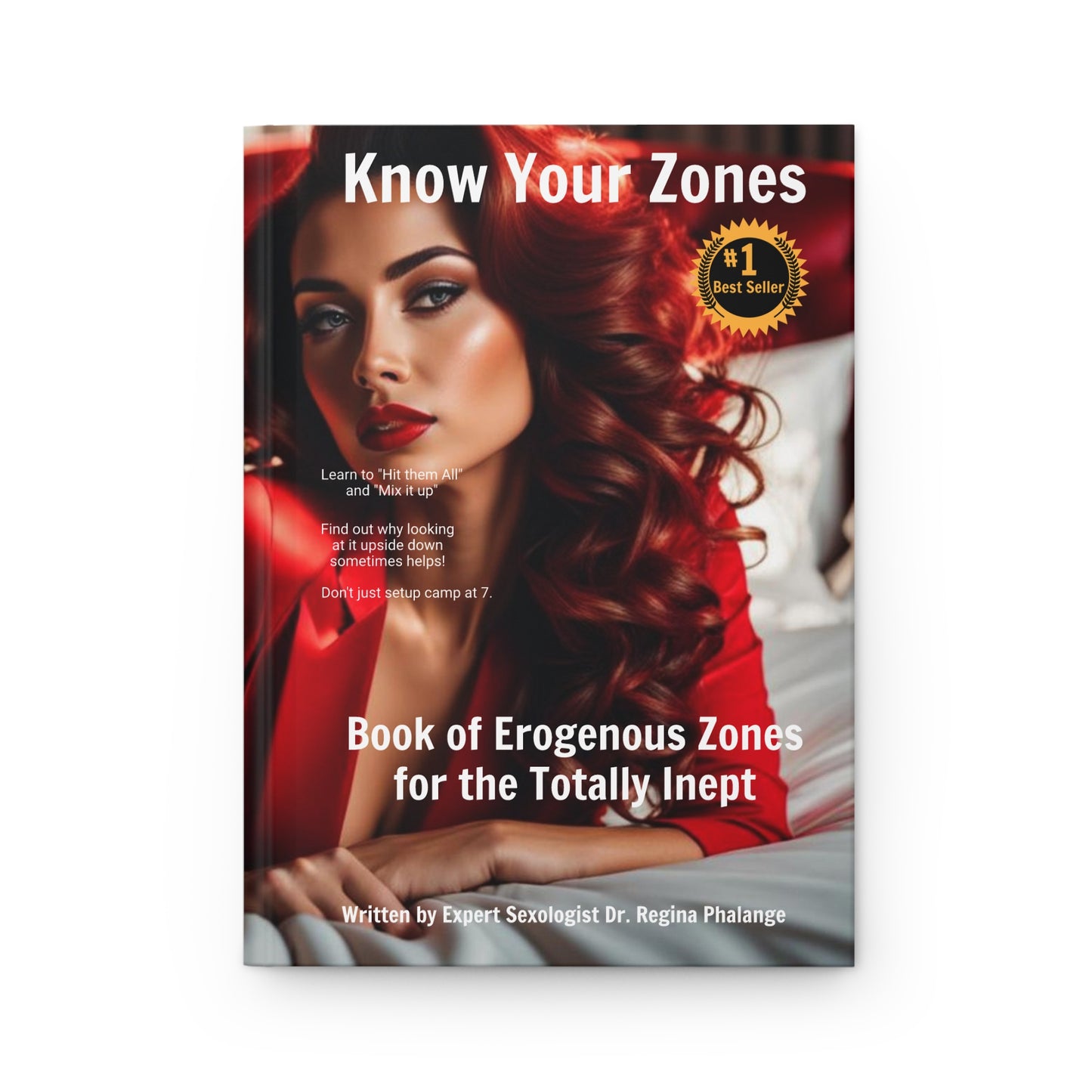 Novelty Gag Gift - Book of Erogenous Zones for the Totally Inept! Hardcover Journal Matte