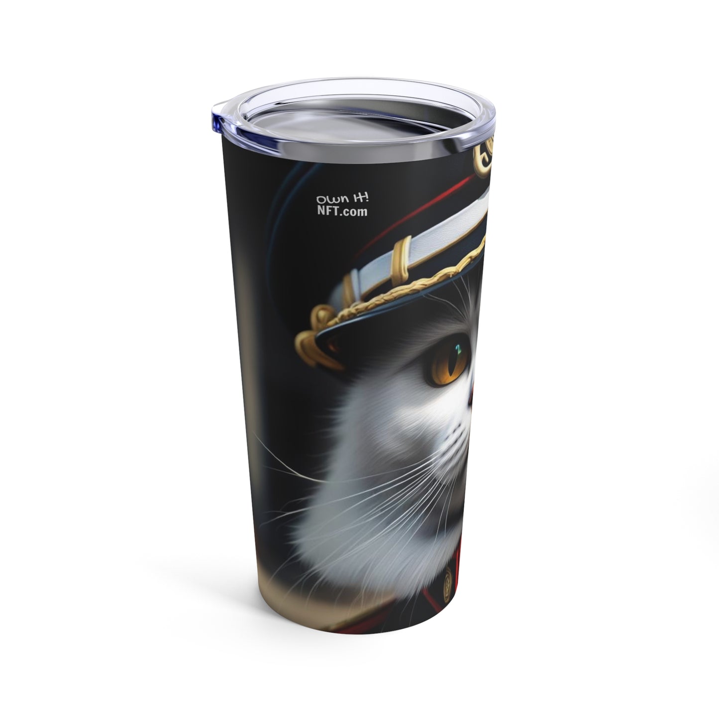 The Officer Cat Profession NFT Art Tumbler 20oz