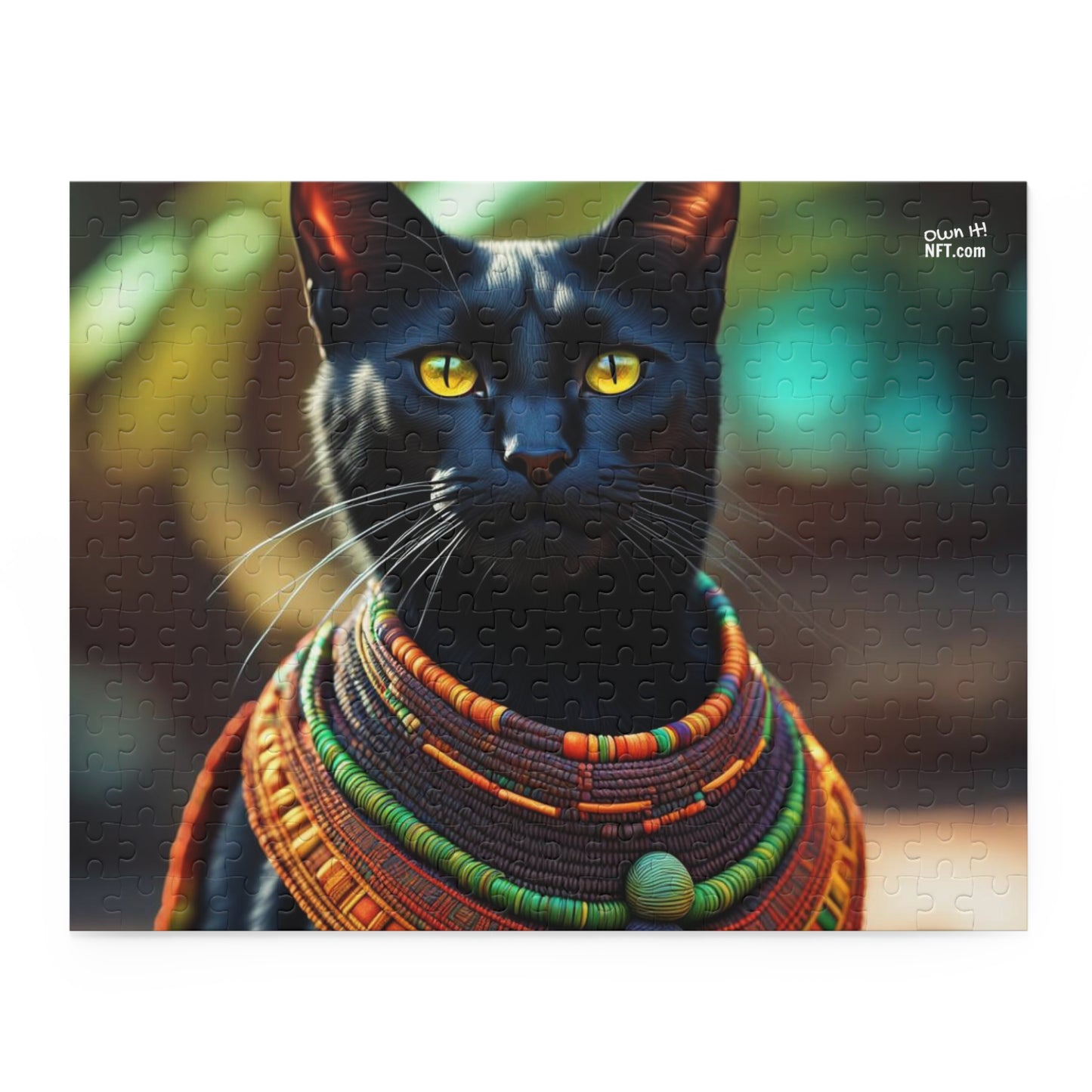 African Chief Cat Profession NFT Art Collection Puzzle (120, 252, 500-Piece)