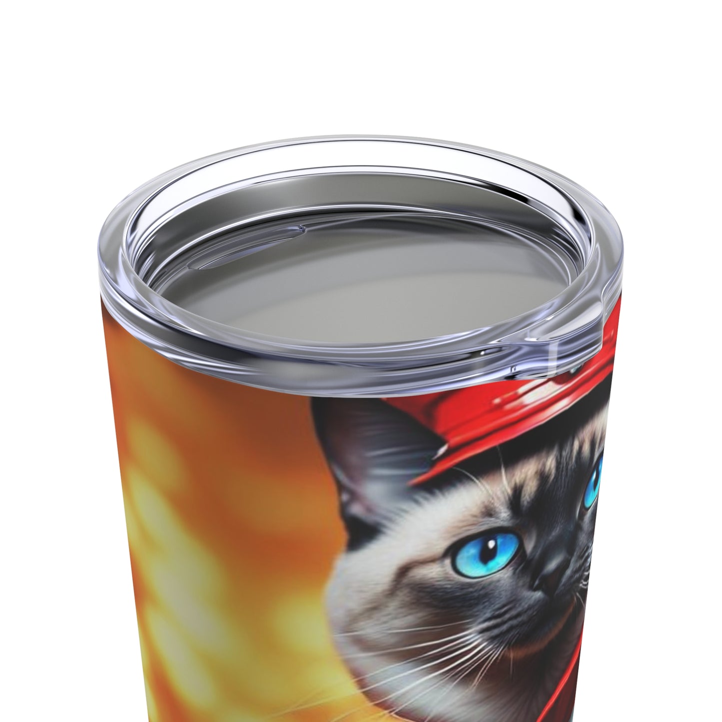 The Fireman Cat Profession NFT Art Tumbler 20oz