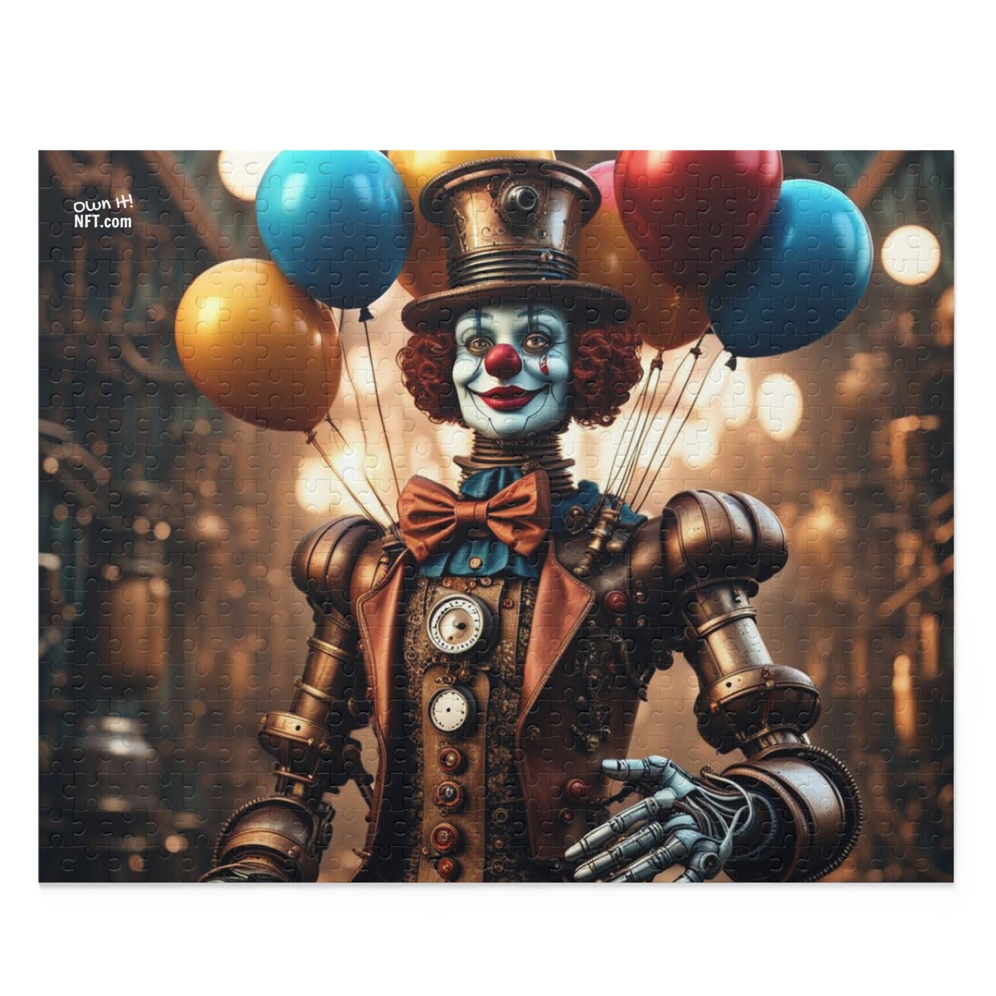 Steampunk Circus Clown NFT Art Collection Puzzle (120, 252, 500-Piece)