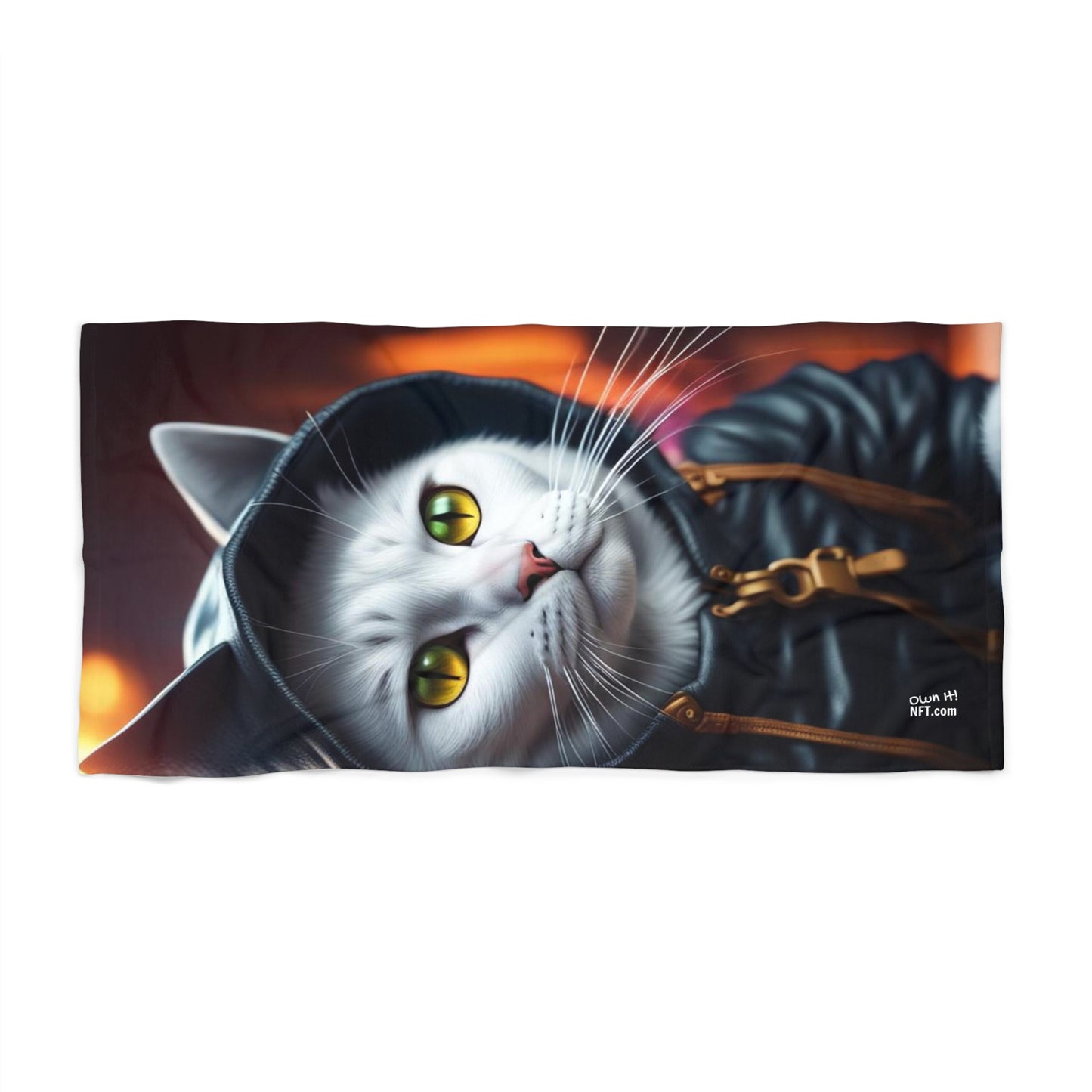 The Inner City Cat Profession NFT Art Beach Towel