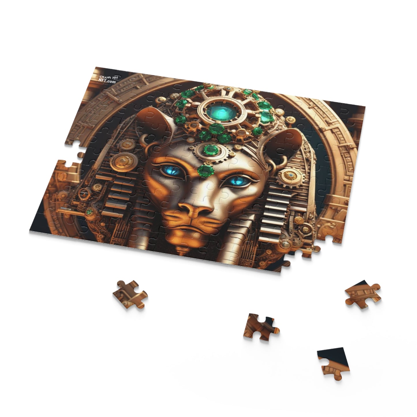 Steampunk Lioness NFT Art Collection Puzzle (120, 252, 500-Piece)