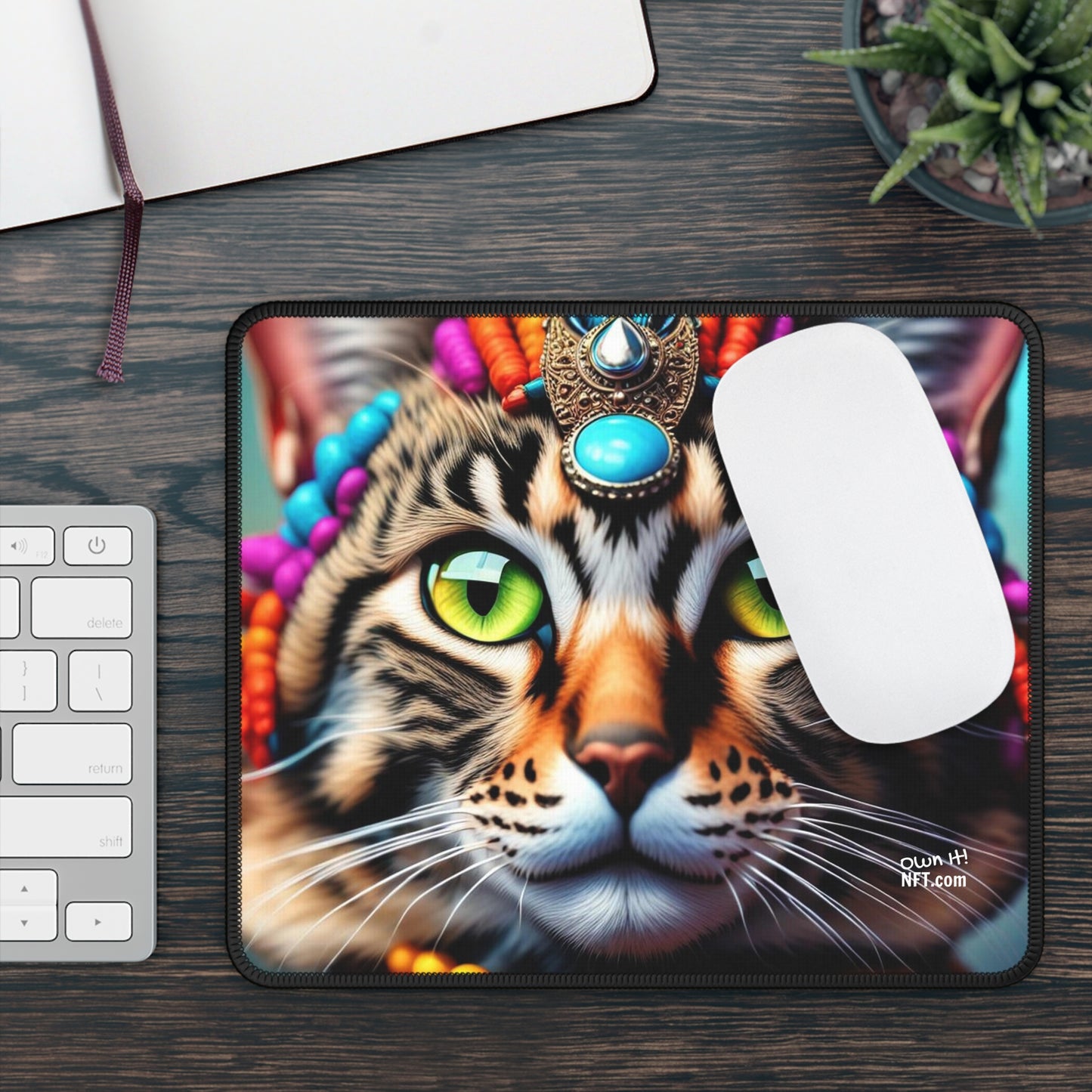 The India Princess Cat Profession NFT Art Gaming Mouse Pad