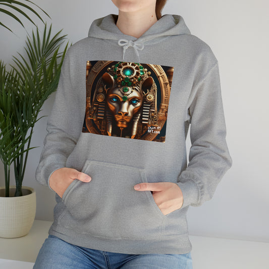 Steampunk Lioness NFT Art Unisex Heavy Blend™ Hooded Sweatshirt