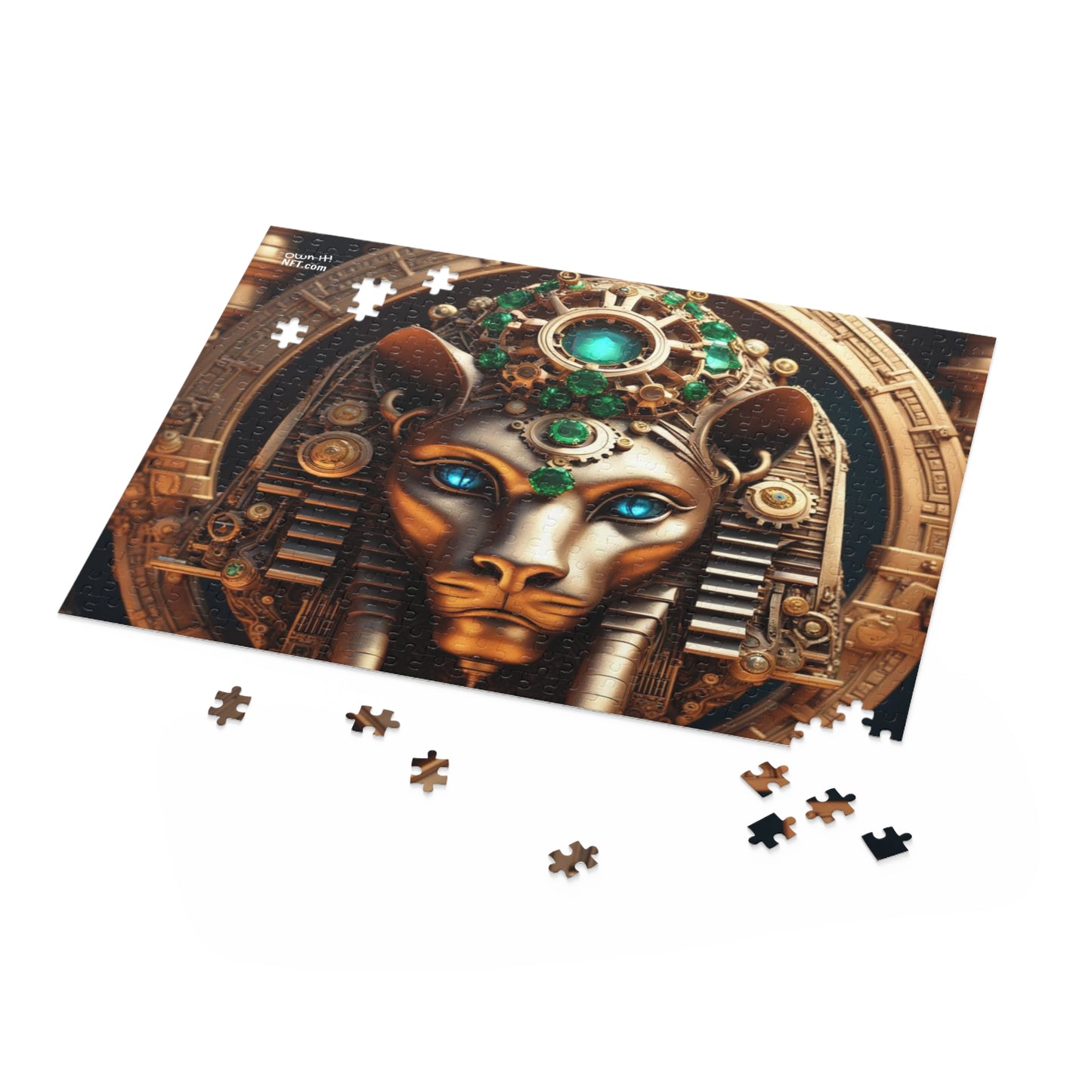 Steampunk Lioness NFT Art Collection Puzzle (120, 252, 500-Piece)