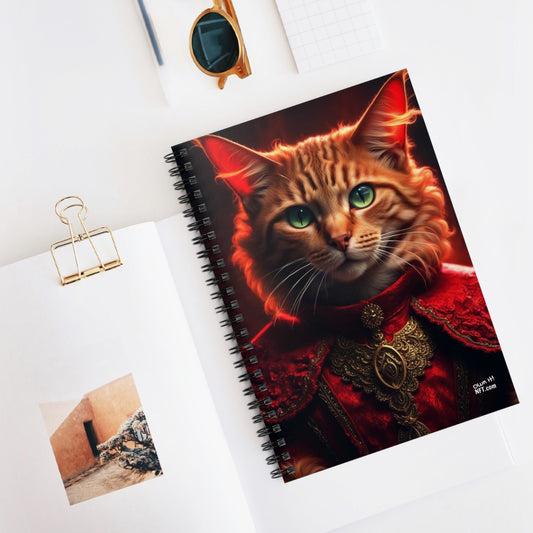 The Witch Cat Profession NFT Art Spiral Notebook - Ruled Line