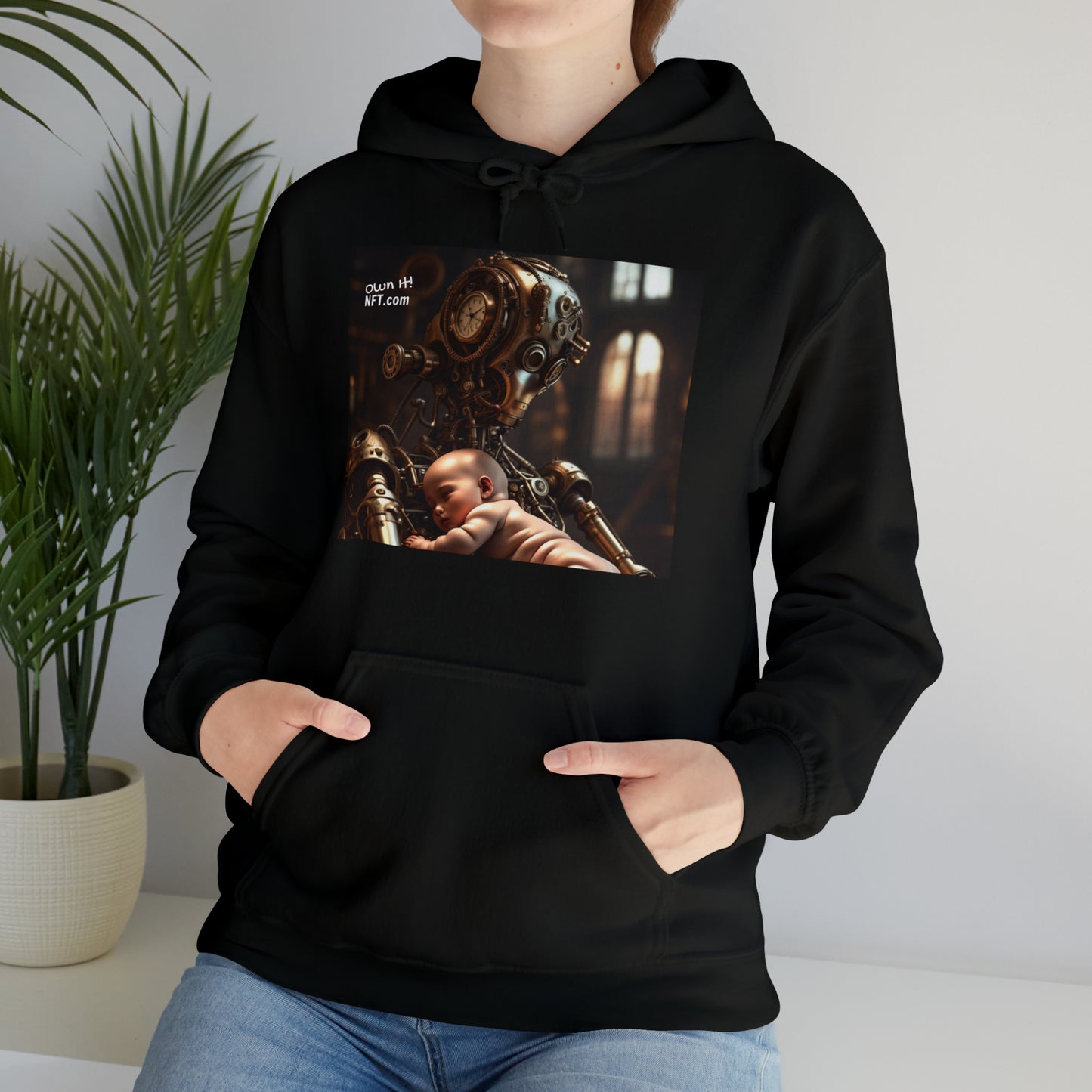 Steampunk Guardian NFT Art Unisex Heavy Blend™ Hooded Sweatshirt