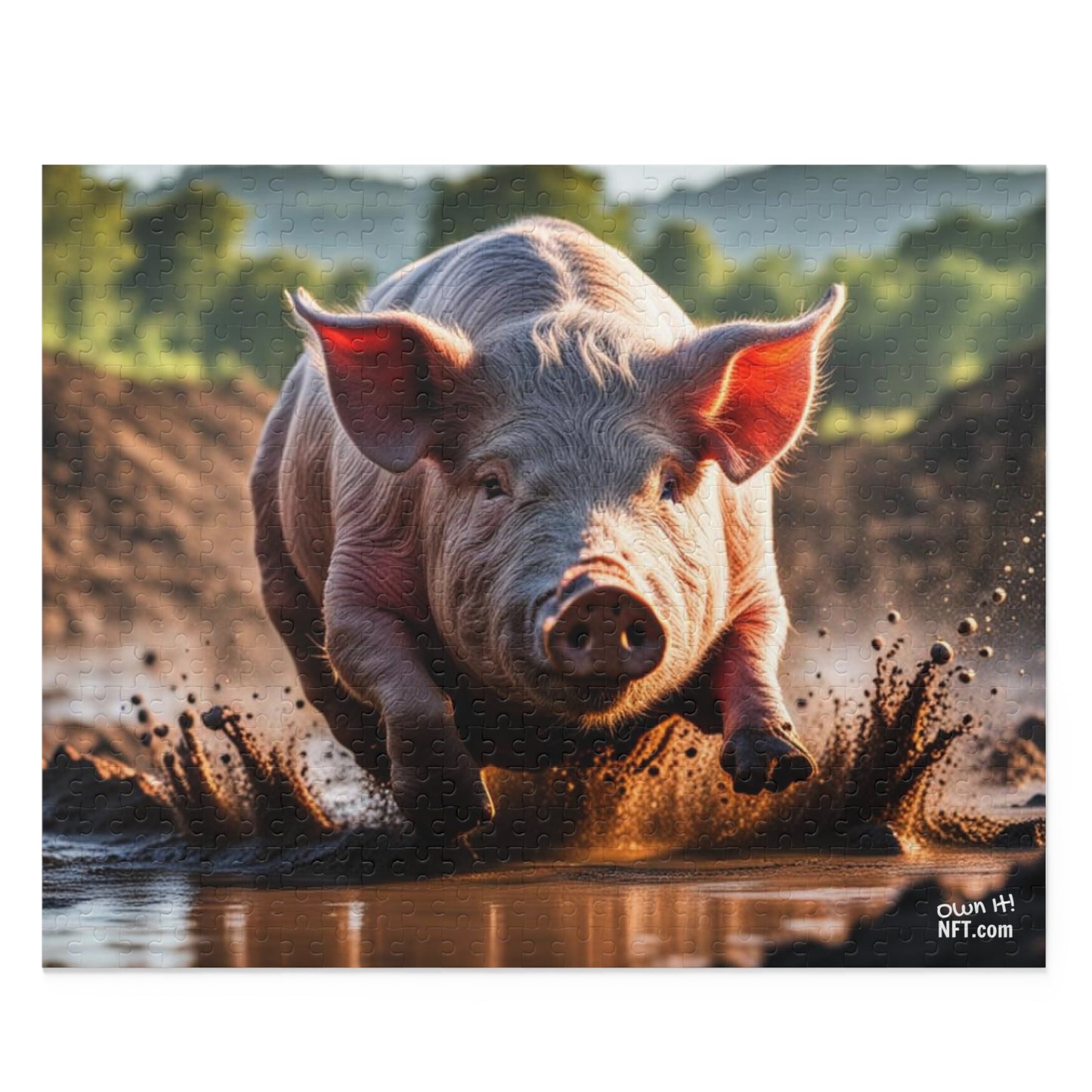 The Pig in Mud Everything Else Art Collection Puzzle (120, 252, 500-Piece)