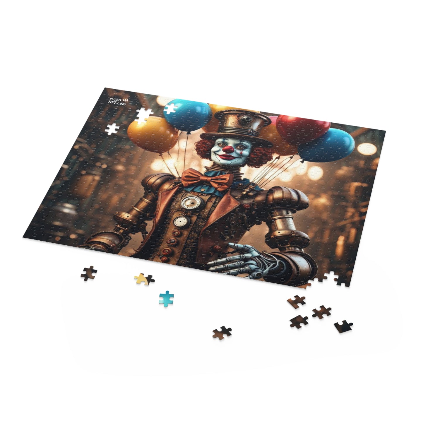 Steampunk Circus Clown NFT Art Collection Puzzle (120, 252, 500-Piece)