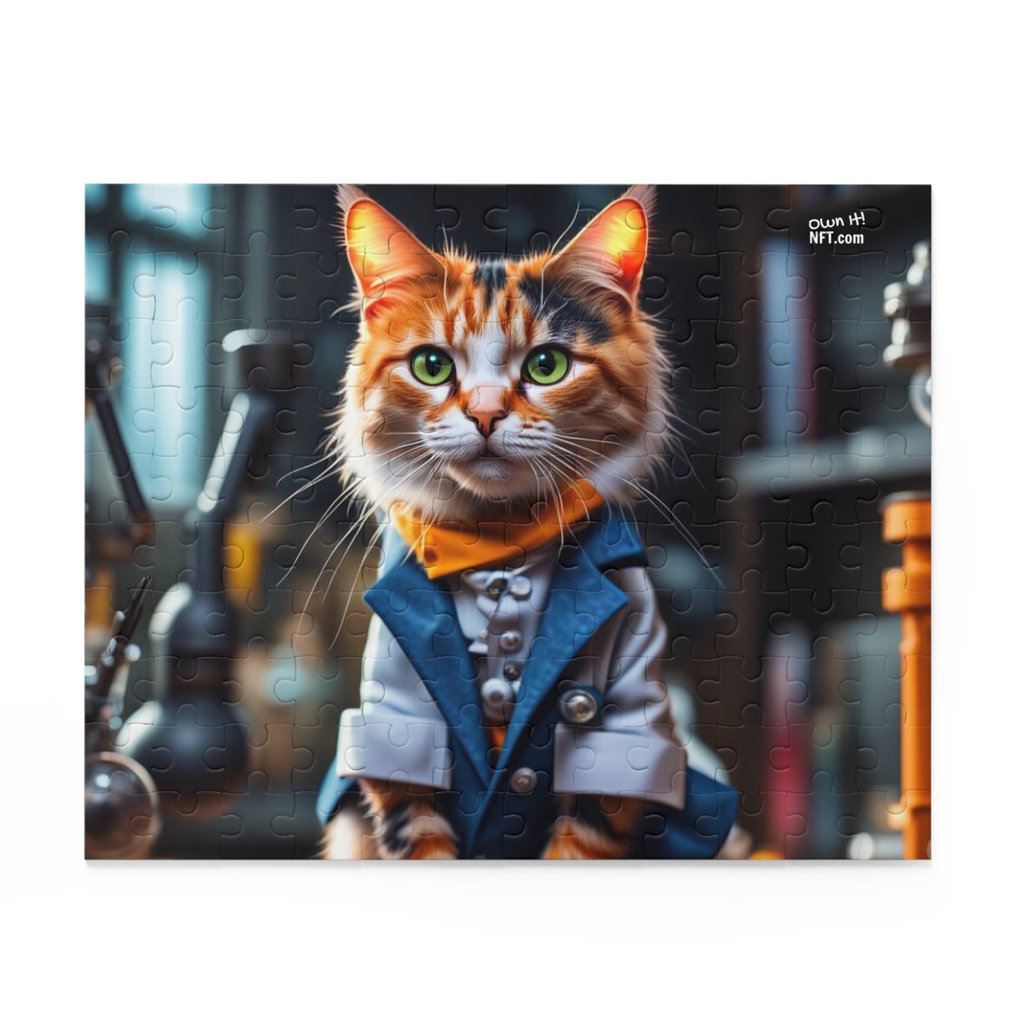 Scientist Cat Profession NFT Art Collection Puzzle (120, 252, 500-Piece)