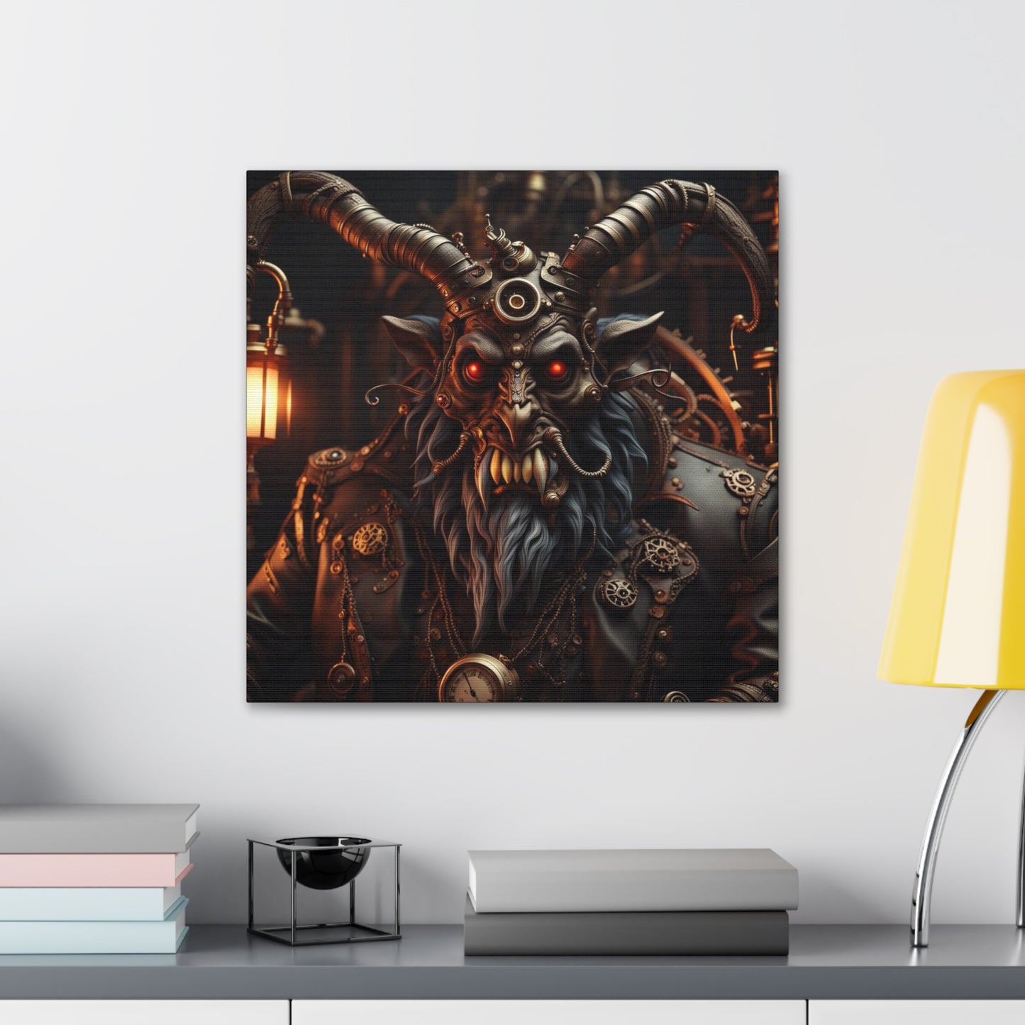 Steampunk Krampus NFT Art Canvas Gallery Wraps