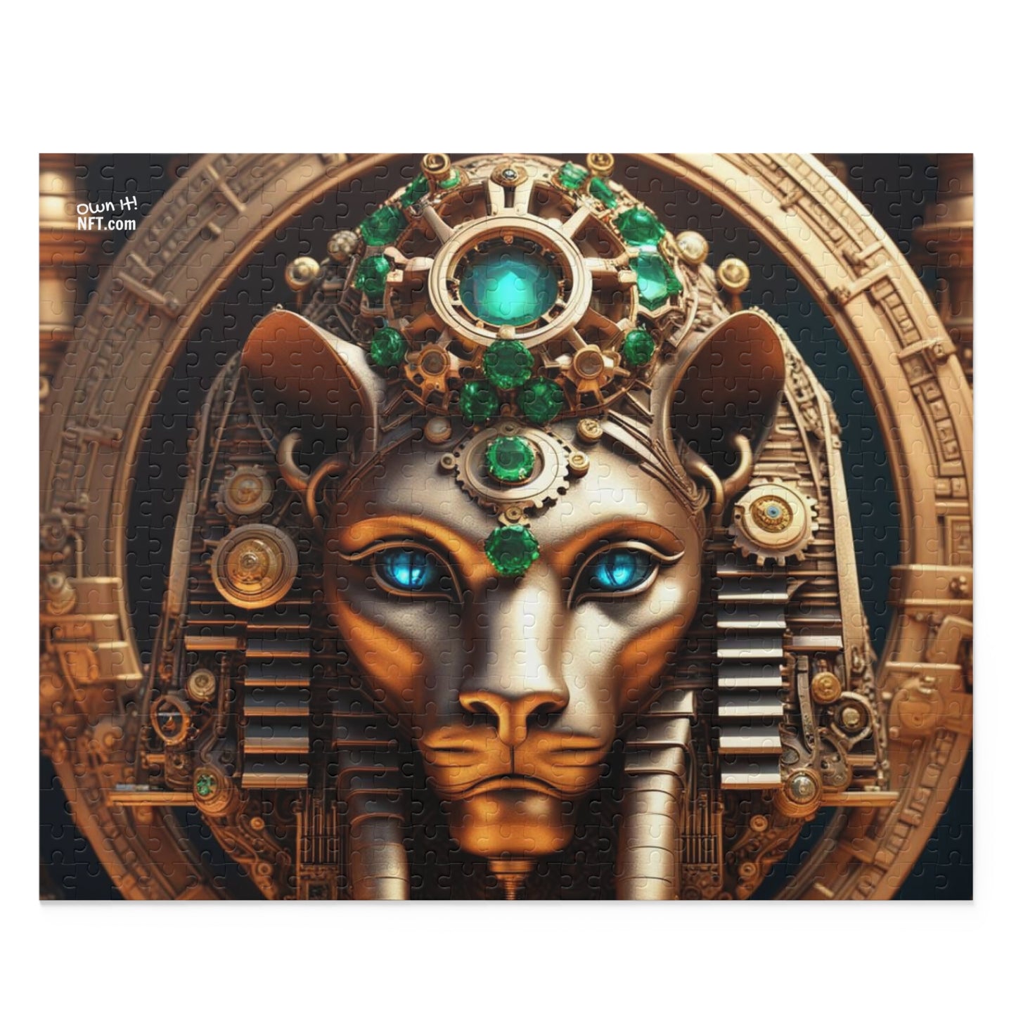 Steampunk Lioness NFT Art Collection Puzzle (120, 252, 500-Piece)