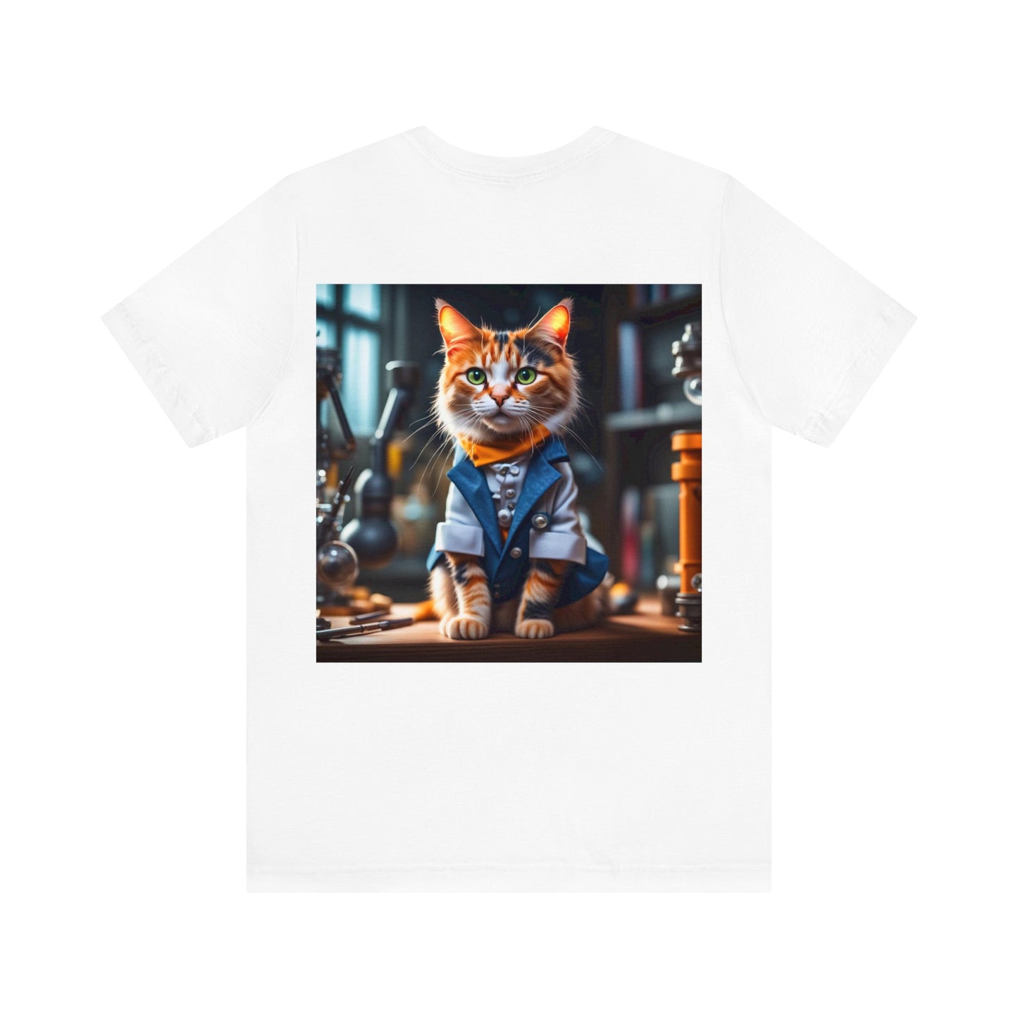 Scientist Cat Profession NFT Art Unisex Jersey Short Sleeve Tee