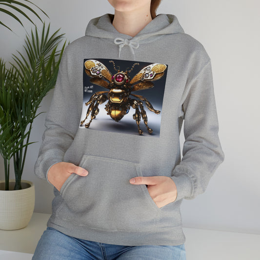 Steampunk Bumblebee NFT Art Unisex Heavy Blend™ Hooded Sweatshirt