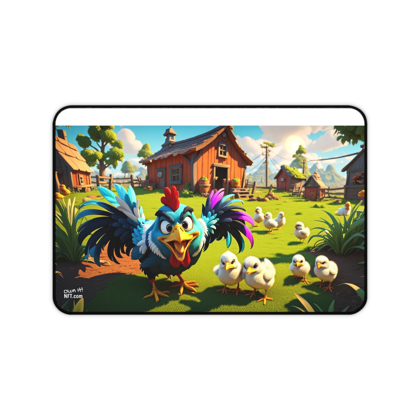 Barn Yard Chicken Coop Desk Mat