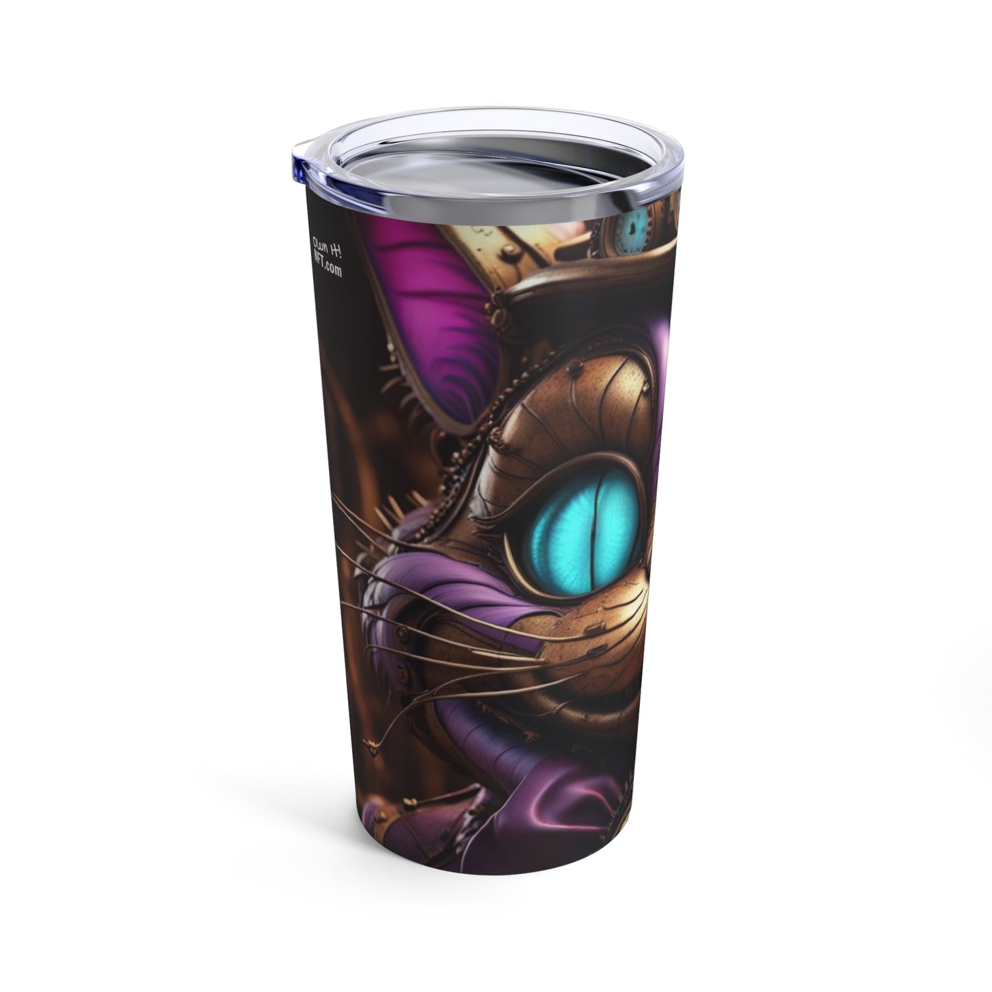 Steampunk Cat NFT Art Tumbler 20oz