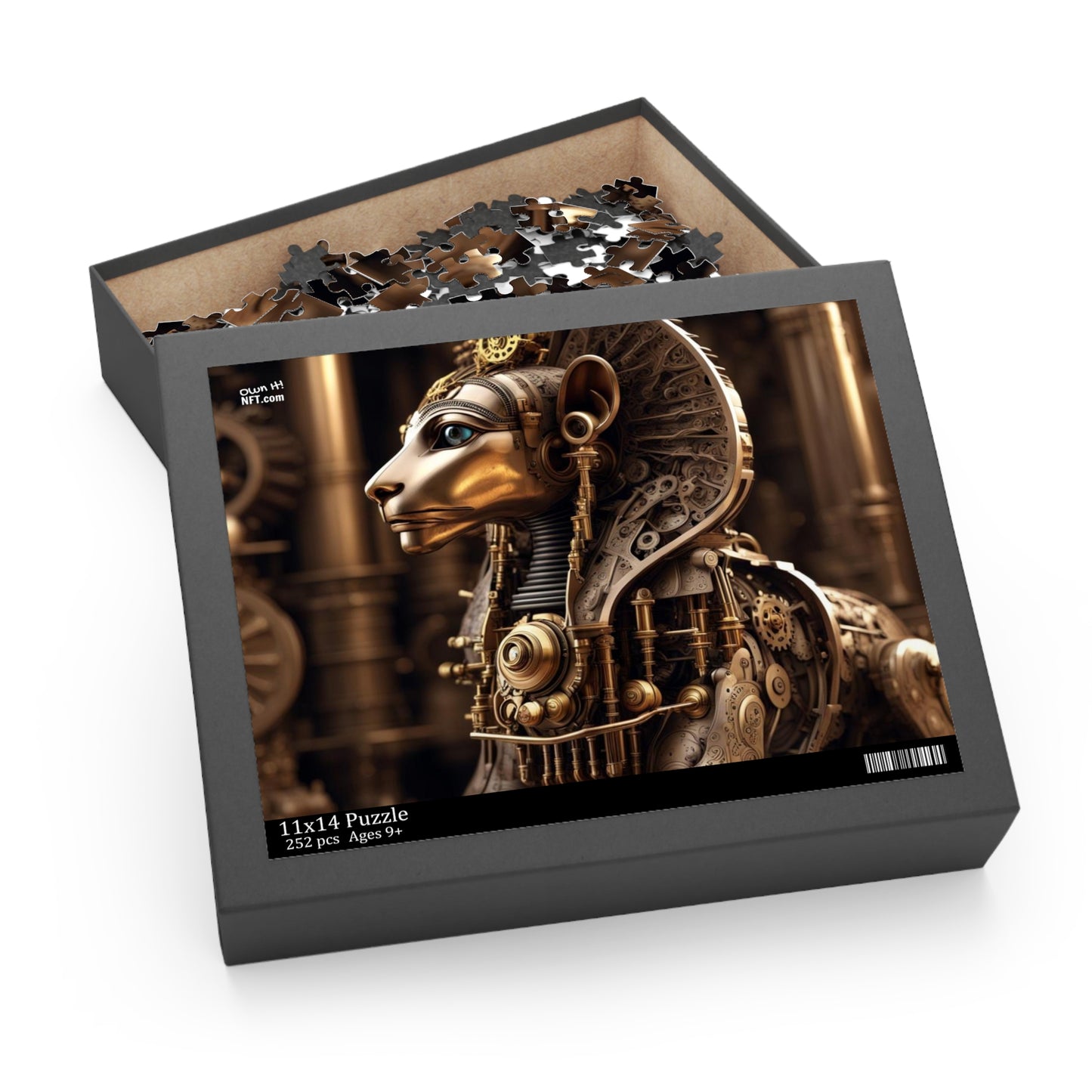 Steampunk Sphinx NFT Art Collection Puzzle (120, 252, 500-Piece)