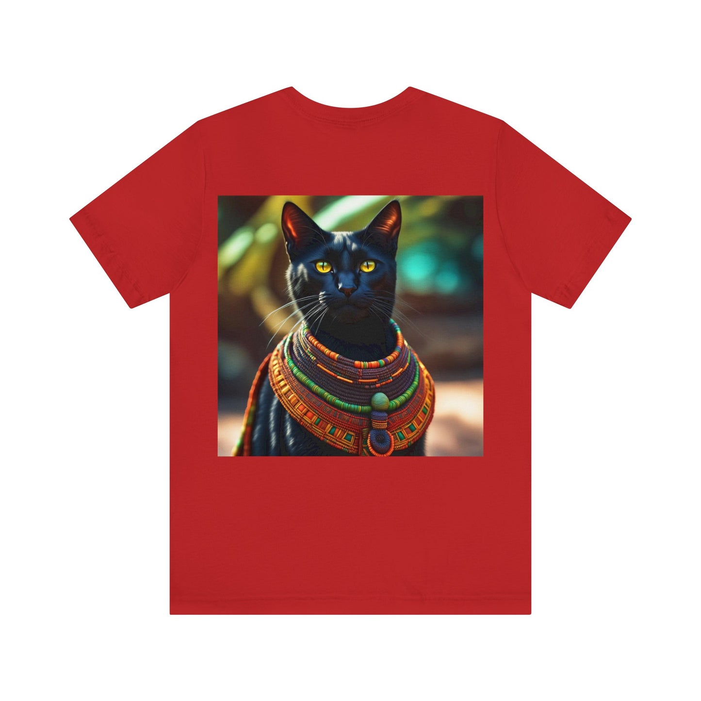 African Chief Cat Profession NFT Art Unisex Jersey Short Sleeve Tee