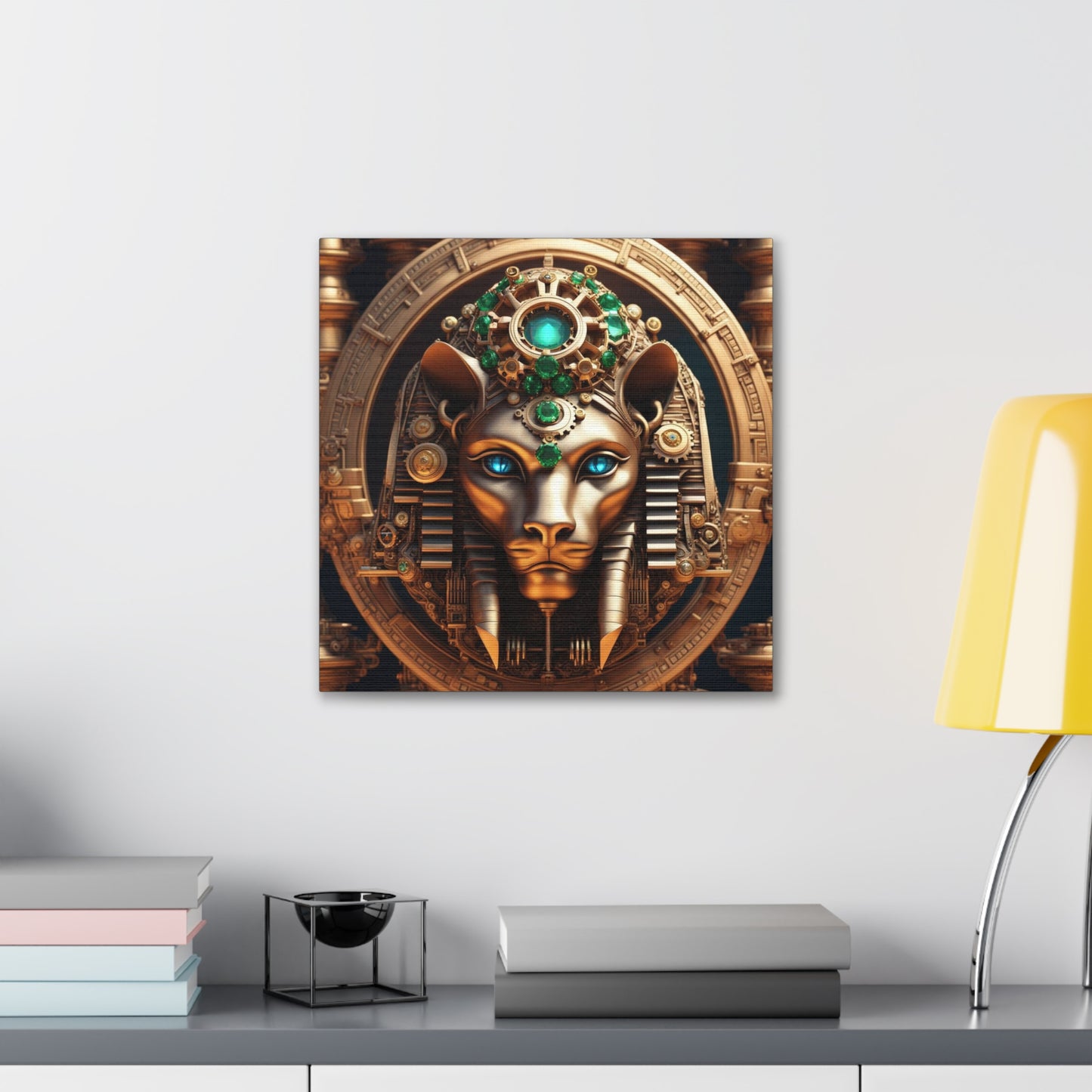 Steampunk Lioness NFT Art Canvas Gallery Wraps