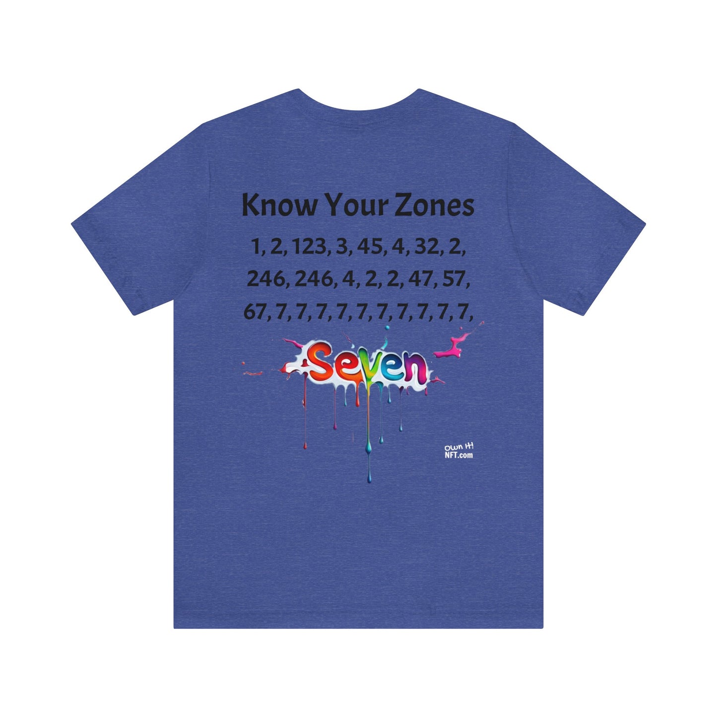 The "Know Your Zones" Unisex Jersey Short Sleeve Tee from the In the Know Collection