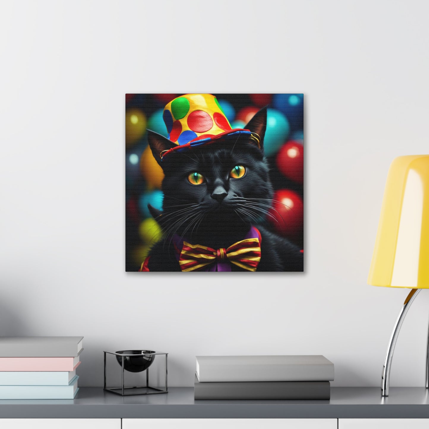 The Circus Clown Cat Profession NFT Art Canvas Gallery Wraps