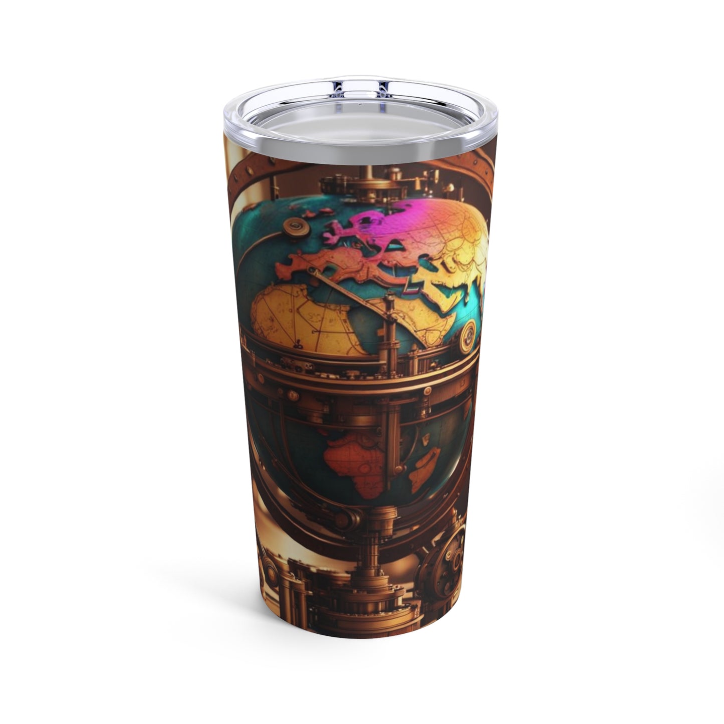 Steampunk World Globe NFT Art Tumbler 20oz